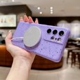 thumbnail image 6 of for Samsung Galaxy S21 Ultra Case Magnetic Polka Dot Art S21 Ultra Case with Camera Lens Protector Galaxy S21 Ultra Case Soft Silicone Shockproof Cute for Women 6.8” (Purple), 6 of 10
