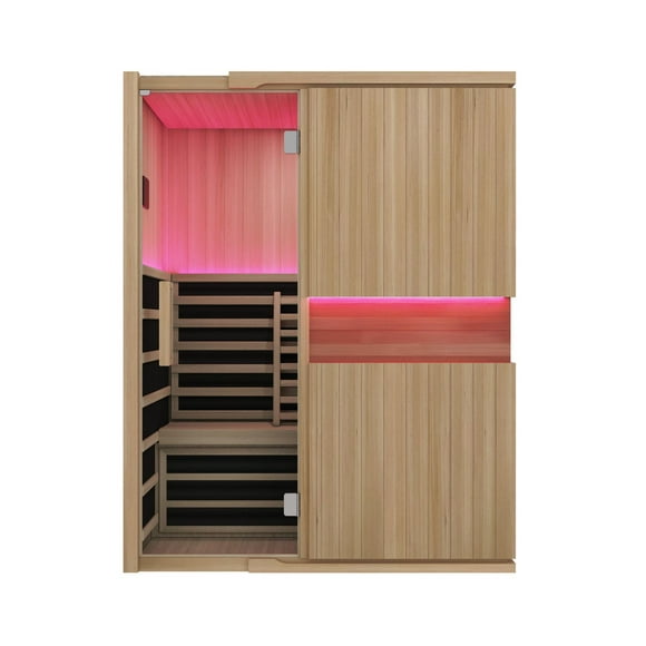 Blisspod 3-Person Full Spectrum Sauna Hemlock Low EMF, 7 Far Infrared & Red Heater & Chromotherapy