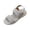 Gray, variant on CQONEPT Sandals for Women Casual Walking Sandal Summer Roman Style Flat Sandals Elastic Strap Comfortable Open Toe Shoes Gray 40