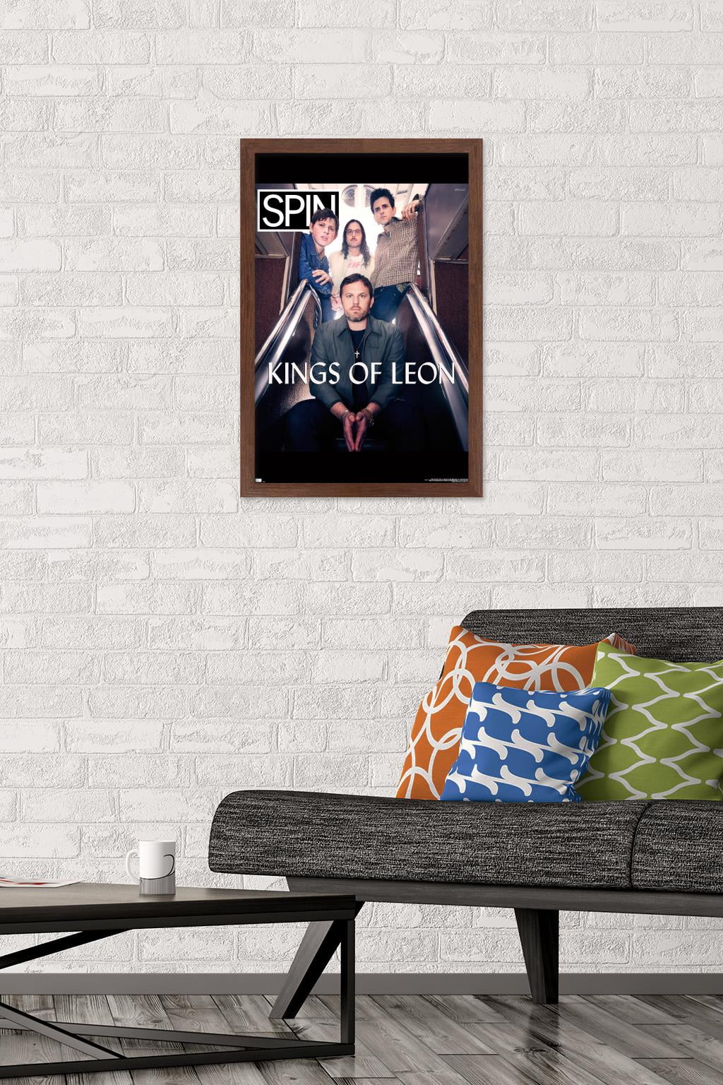 SPIN Magazine - Kings of Leon 21 Wall Poster, 14.725" x 22.375" Framed