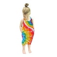 thumbnail image 2 of Fjofpr Toddler Girl Clothes 3T Clearance Toddler Girl Clothes Clearance under $10 Toddler Kids Baby Girls Sleeveless Tie Dyed Romper Jumpsuit Clothes, 2 of 9