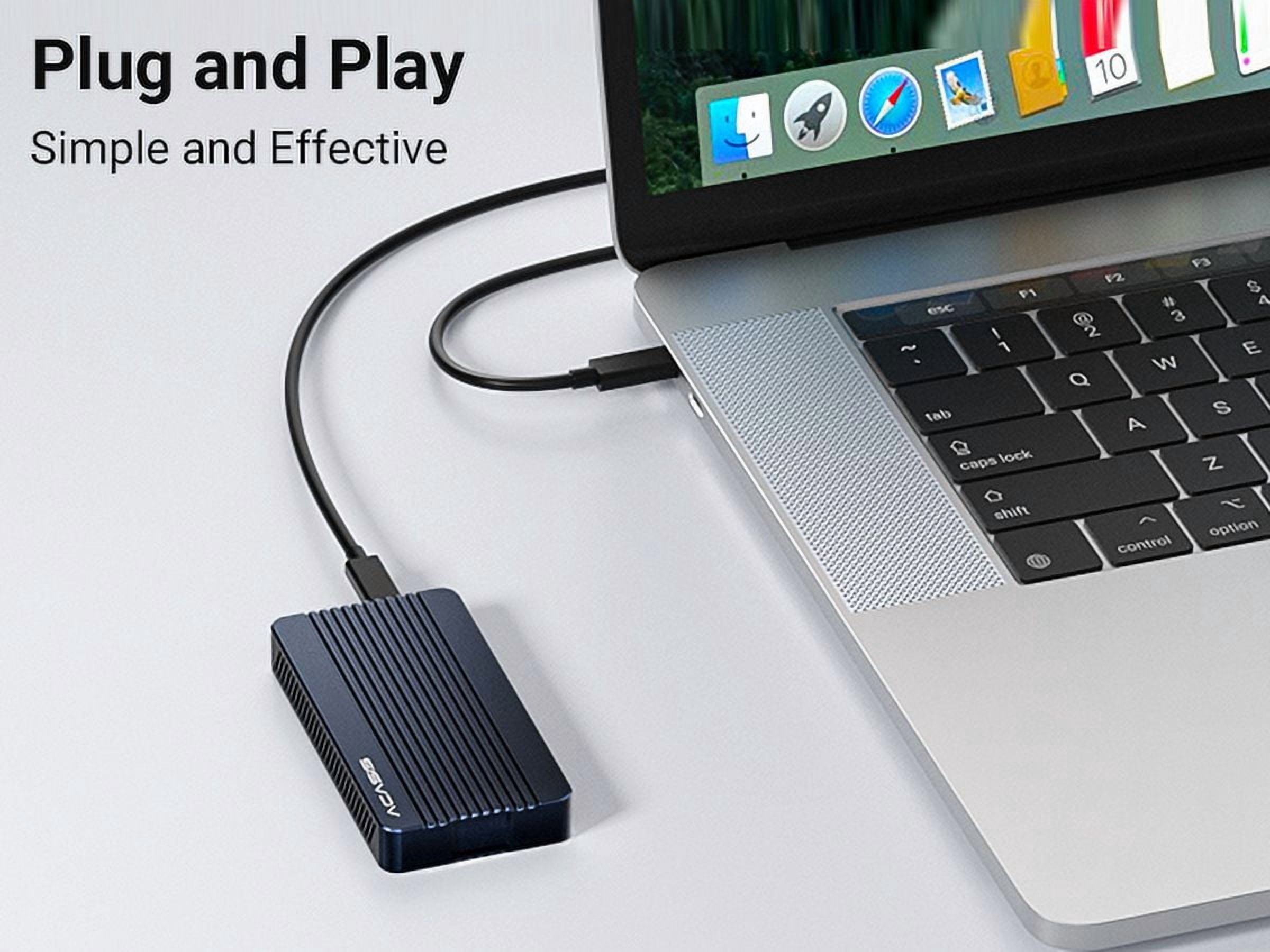 ACASIS 40Gbps M.2 SSD Enclosure USB4 NVMe SSD Case, Supports Up to 8TB, Aluminum Alloy with Silicone Thermal Pad, Compatible with MacBook Pro/Air, Windows PC