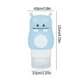 thumbnail image 4 of Juego de Botellas de Loción de Viaje, Diseño a Prueba de Fugas, Silicona Suave, Envases Rellenables para Champú, Loción y Protector Solar, Fácil de Limpiar, Compacto para Viajes, Tallas S/M/, 4 of 7