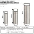 thumbnail image 2 of Small Travel Pill Case Titanium Waterproof Mini Pill Holder Pocket Pill Box Container For Outdoor Ca, 2 of 5