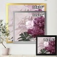 thumbnail image 4 of Designart 'Ancient Pink and Purple Flowers I' Traditional Framed Art Print, 4 of 4