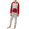 thumbnail image 2 of goowrom Pyjama à Capuche Imprimé Noël Parent-Enfant, 2 of 10