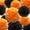 Black Orange, variant on Pink and Blue Tissue Paper Pom Poms 12Pcs- Hanging Paper Flowers for Wedding Gender Reveal Birthday Graduations Christmas and Special Occasions(8 &10 & 12 inch)