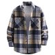 thumbnail image 1 of Blusa y camisa de manga larga con cuello vuelto, nueva camisa informal a cuadros para hombre, camisa holgada juvenil de manga larga, camisa informal para hombre, abrigo, blusa para hombre, 1 of 2
