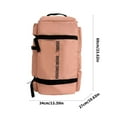 thumbnail image 5 of Travel Backpack Dry Wet Compartment Water Resistant Oxford Shoe Compartment, 5 of 21