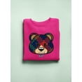 thumbnail image 3 of Argyle Bear Vibes - Classic Plaid Emoji Design Women's Sweatshirt, 3 of 4