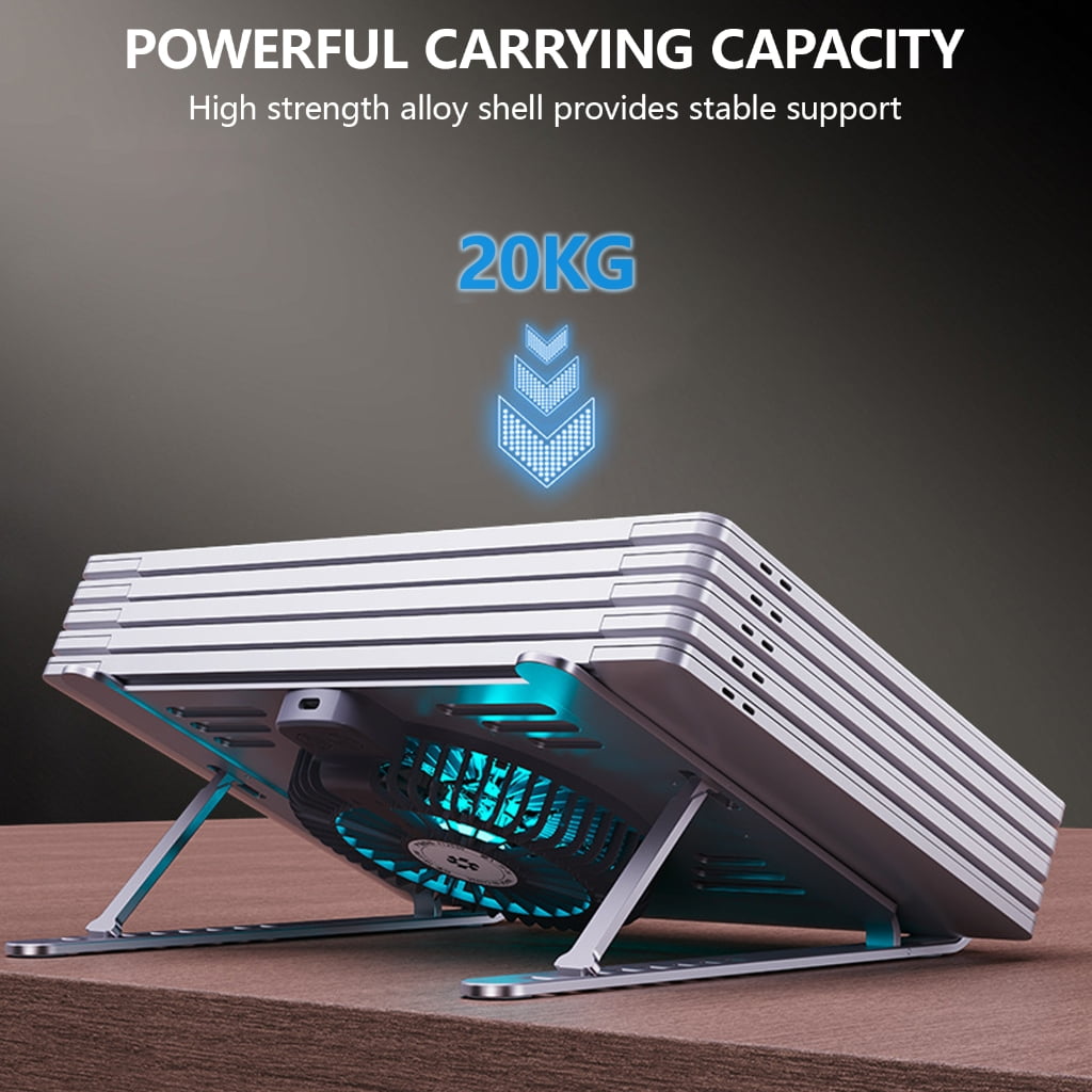 Tizuqe USB Connection Laptop Cooling Pad Aluminum Panel Adjustable Laptop Stand