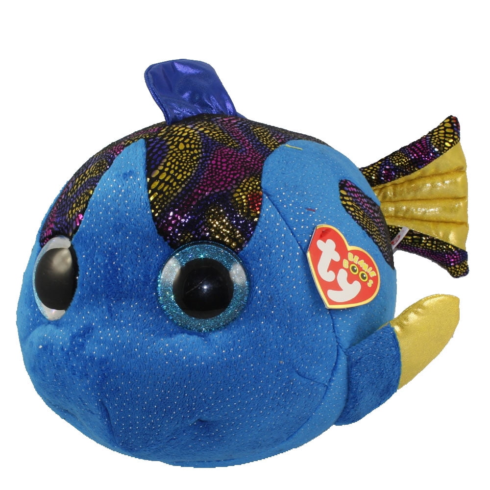 6" Ty Beanie Boos Aqua Stuffed Blue Fish X2 for sale online 