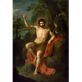 thumbnail image 2 of Mengs, Anton Raphael 14x18 Gold Ornate Wood Framed with Double Matting Museum Art Print Titled - St. John the Baptist Preaching in the Wilderness, 2 of 4