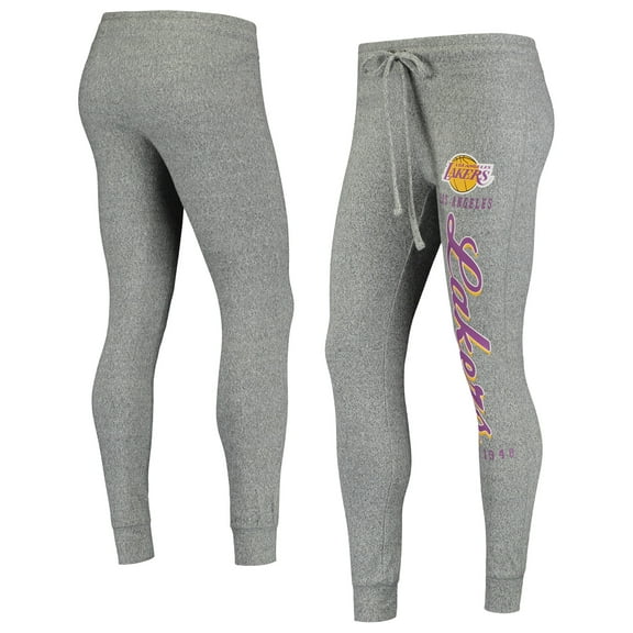 Women's Heathered Gray Los Angeles Lakers Academia Cuffed Pants