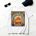 thumbnail image 4 of Men's 100% Cotton Short Sleeve Crewneck Graphic T-Shirt, Soft Breathable Moisture Wicking Casual Basic S-3XL, 4 of 7