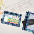 thumbnail image 4 of ALAZA 2 Pack Pencil Pouch Peacock Feathers Artistic Pencil Case for 3 Ring Binder Clear Window Pencil Bag Organizers, 4 of 6