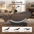 thumbnail image 4 of Real Relax Electric Massage Chair, Zero Gravity Full Body Massage Recliner Chair with 10 Fixed Rollers, Touch Screen Controller, Brown, 4 of 10
