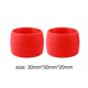 thumbnail image 4 of Bicicleta 1 par de anillos de manillar resistentes al desgaste de caucho con tapón de silicona para bicicleta (rojo), 4 of 6