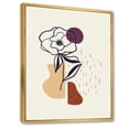 thumbnail image 3 of Designart 'Minimalist Shapes With Ancient Flower I' Modern Framed Canvas Wall Art Print, 3 of 5