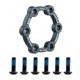thumbnail image 1 of Electric Scooter Brake Disk Bike Disc Brake Rotor Aluminium Alloy 6 Hole Brake Disc With 6 Screws Easy to Install, 1 of 3