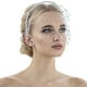 thumbnail image 2 of Guardurnaity Velo de rejilla de tul blanco amigable con la piel para velo facial de boda velo de rejilla accesorios para el cabello perlas Accesorio para el cabello, 2 of 6