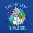 thumbnail image 2 of Rick and Morty School Unisex Adult Pull-Over Hoodie, Royal, Small, 2 of 5