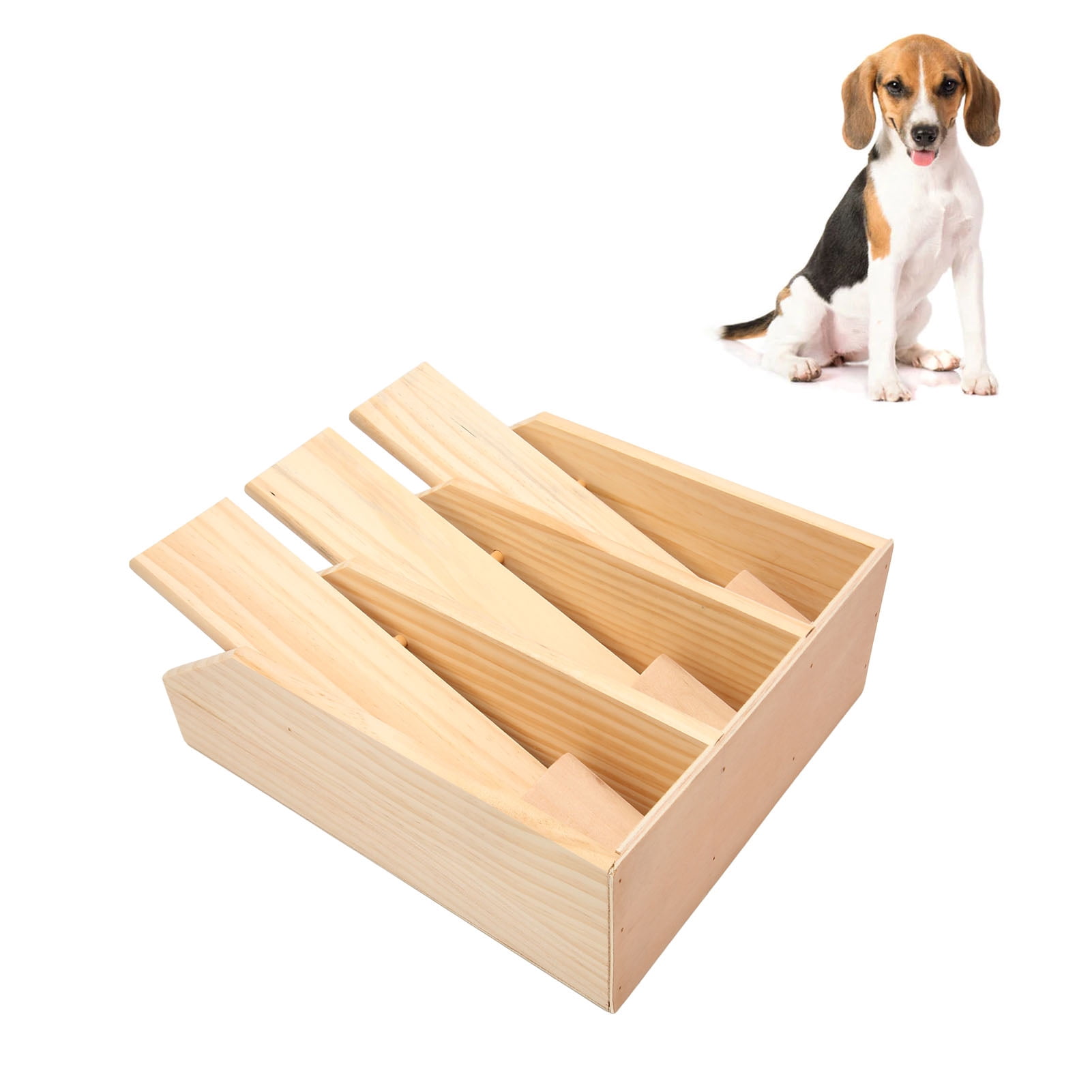 YAHHU Dog Puzzle Foraging Toys Fun Interactive IQ Training Pet Wooden Dispenser (11.81 inches / 30 cm)