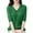 Green Short Sleeve Sweater For Women-A6, variant on Women's Summer Sweater Short Sleeve V-Neck Breathable Cotton Pullover Soft Lightweight Knit Blouse Pink L