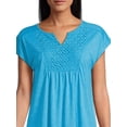 thumbnail image 4 of Real Size Women's Crochet Bib Tunic Top, Women's and Women's Plus XS-4X, 4 of 6