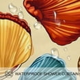 thumbnail image 3 of Shell Waterproof Shower Curtain Set with Hooks, Printed Bathroom Decoration - Shower Curtain Sets, 3 of 5