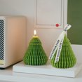 thumbnail image 5 of Xihbxyly Vela de Árbol de Navidad, Aromaterapia, Decoración Navideña, Diseño Festivo En Forma de Árbol, Acogedora Luz para El Hogar, Regalo Perfecto de Navidad, Cera de Soja Ecológica, Tamaño 7 X 9,5, 5 of 5
