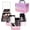 Pink, variant on Lightweight Cosmetic Box Makeup Train Case Lockable Makeup Case Organizer 2 Trays Makeup Storage with Mirror Locking for Portable Makeup Storage Box
