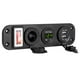 thumbnail image 4 of Panel de toma USB para coche y barco, voltímetro LED, adaptador para encendedor de cigarrillos, resistente al agua Verde, 4 of 9