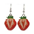 thumbnail image 3 of Cute Fruit/Vegetable Drop Earrings - Strawberry, Pineapple, Kiwi, etc., 3 of 11