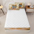 thumbnail image 4 of Homewish Teal Sunflower Rose Cowgirl Boots Print Zipper Twin Comforter Sets with Fitted Sheet and 2 Pillowcases,Pastel Western Zipper Bedding Set For Girls,Reversible,4 Pieces, 4 of 7