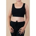thumbnail image 3 of Women's Cottonique 2232 100% Organic Cotton Rib Bra Liner (Black 5), 3 of 5