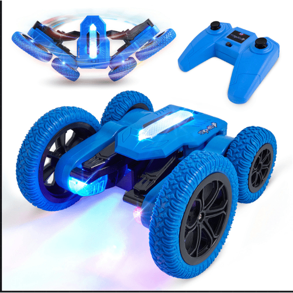 USA Toyz Tornado Extreme RC Car off-Road Rechargeable Toys Bright LEDs for Boys & Girls Age 6  (Blue)