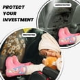 thumbnail image 4 of Fuzoiu Rustic Daisy Mason Jars Print 2 Pack Kick Mat Back Seat Protector With 3 Storage Pockets, Universal Car Seat Back Organizer For Kids Pets, Waterproof Backseat Protector For Most Car, 4 of 8