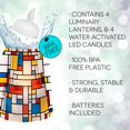 thumbnail image 4 of MODGY Luminary Lanterns 4-Pack - Floating LED Candles with Batteries Included - Luminaries are Great for Weddings, Parties, Patios & Celebrations of All Kinds (Mona), 4 of 4
