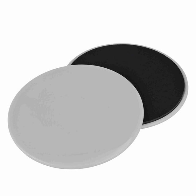 2 discos deslizantes para ejercicios, para fitness, para entrenamiento de cuerpo completo (gris)