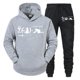 thumbnail image 5 of Conjunto de ropa deportiva para hombre con estampado de gato y mecánica cuántica, sudadera con capucha y pantalones deportivos divertidos, conjunto para correr en la calle, 5 of 5