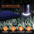 thumbnail image 2 of 2024 Portable Air Pump with Camping Lantern,Small Rechargeable Pump,Inflator/Deflator & LED Light,Air Mattresses,Bounce Houses,air beds,Inflatable Pools,Swimming Rings,Camping,Emergency, 2 of 7