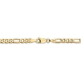 thumbnail image 2 of Primal Gold 14 Karat Yellow Gold 4mm Flat Figaro Chain, 2 of 5