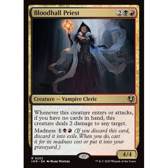 MtG Innistrad Remastered Rare Bloodhall Priest #232