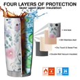 thumbnail image 7 of 20 Oz Pioneer Flower Coffee Tumbler Double Wall Insulated Stainless Steel Water Bottle | Metal Reusable Thermoses Flask with Cup Cap | Leak & Sweat Proof with Anti-Dust Lid, 7 of 7