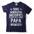thumbnail image 4 of Mens Papa shirt Papa Shirts Father's Day Papa Tshirt Papa Gifts Funny Saying shirt New Papa Shirt (X-Large Military Green), 4 of 6