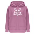 thumbnail image 5 of 2024 Christmas Baggy Hoodies Ladies Letter Print Graphic Sweatshirt with 2 Pockets Casual Pullover Tops Loose (XX-Large, Pink), 5 of 6