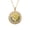 Acacia, variant on Handmade Floral Embroidered Locket Necklace for Women Gold Plated Stainless Steel Circle Open Photo Pendant Dainty Memory Adjustable Personalized Gift Jewelry Acacia