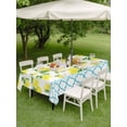 thumbnail image 3 of Outdoor Tablecloth with Umbrella Hole and Zipper, Yellow Lemon Rectangle Table Cloth 54x80 Inch Waterproof Tablecloth, Farmhouse Summer Botanical Watercolor Picnic Table Cover for Patio Camping, 3 of 7