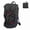 Black, variant on Rock Climbing Rope Kit Bag, Folding Shoulder Strap Tarp for Outdoor Camping Hiking, 56.7 inches / 144 cm Large Capacity Cord Storage Backpack (Black)